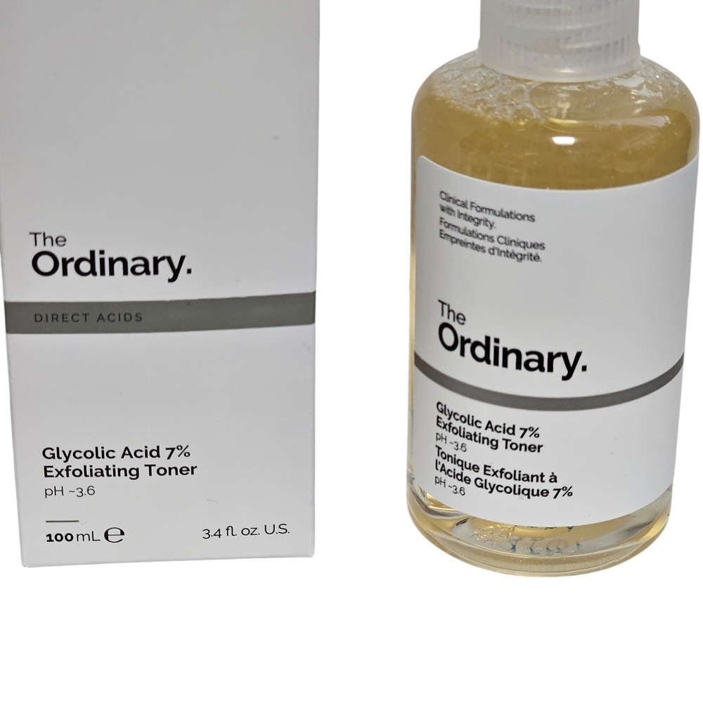 The Ordinary Glycolic Acid 7% Exfoliating Toner 3.4 fl.oz. Full Size New in Box - Picture 3 of 10